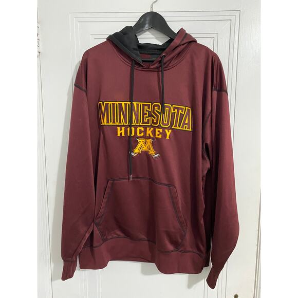 Minnesota Gopher Hockey Maroon Hoodie Sweatshirt Men's Size XL - Picture 1 of 5